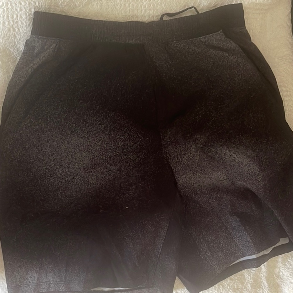 lululemon athletica Black and Gray Men Shorts